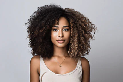 A Lady Rocking her Healthy 2A Hair